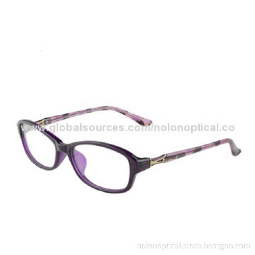 Merchandising Glasses with Semi-translucent Acetate